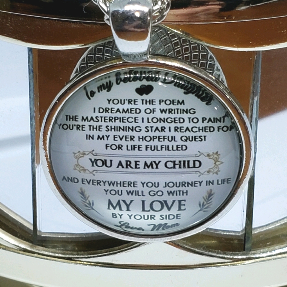 To My Daughter Love Letter Necklace with Pendant NEW
